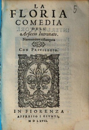 La Floria : Comedia