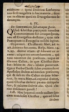 210-220, § IV. De Communione sub utraque specie. Quod ...