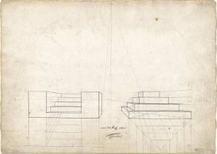Speeth, Peter; Architekturentwürfe für den Unterricht - Treppenanlage u. Treppensockel (Perspektiven)
