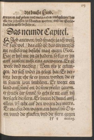 Das neundt Capitel.