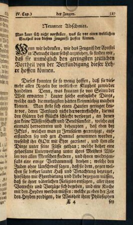 327-345, Neunter Abschnitt - Vierzehnter Abschnitt