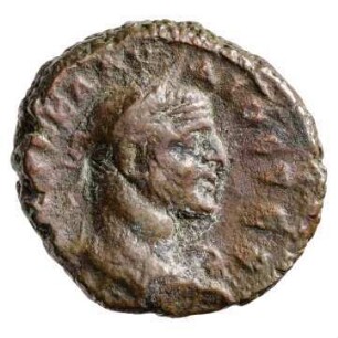 Münze, Tetradrachme, (Geißen); 269 /270 n. Chr. (SNG)