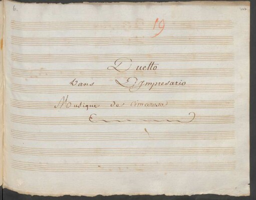 L' Impresario in angustie. Auszüge; V (2), orch