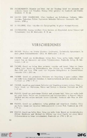 Verschiedenes (Nr. 663 - 689)