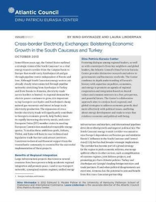 Cross-border electricity exchanges : bolstering economic growth in the South Caucasus and Turkey