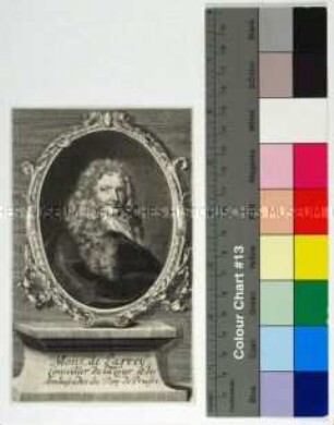 Porträt des Isaac de Larrey französischer Historiker, brandenburgischer Legationsrat und Resident in London