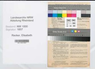 Entnazifizierung Elisabeth Recker, geb. 25.06.1918 (Stenotypistin)