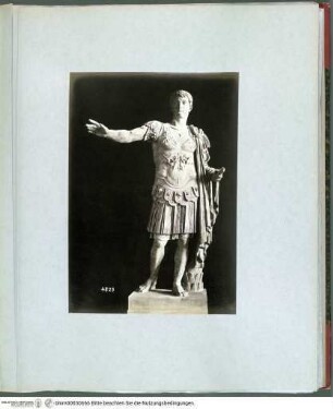 Rome sculptureStatue eines römischen Kaisers mit Lorica - Rotes Album III (Grabmäler, antike Skulptur und Fragmente; 16. Jh.)