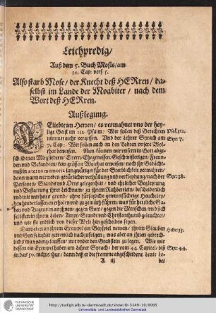 Außlegung.