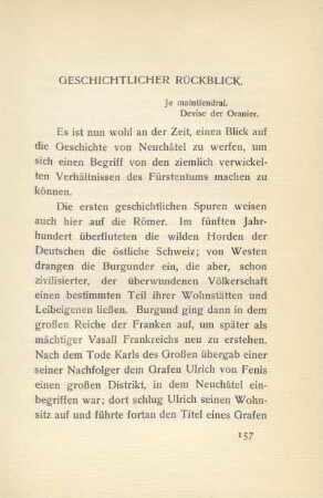 Geschichtlicher Rückblick