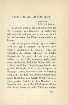Geschichtlicher Rückblick