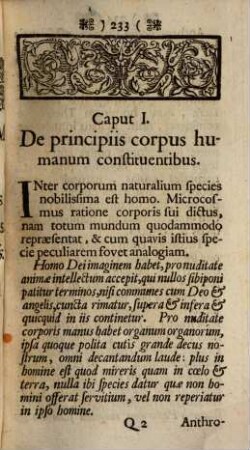 Systema physicae experimentalis, integram naturam illustrans, Physicae specialis pars secunda. Anthropologia, seu microcosmus