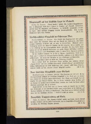 Feuer feindlicher Kriegsschiffe gegen Gallipoli.