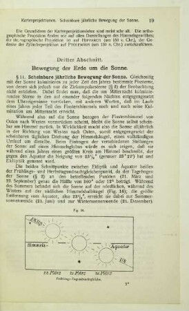 Dritter Abschnitt. Bewegung der Erde um die Sonne