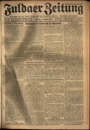 Ausgabe vom Dienstag, den 02. Oktober 1928.
