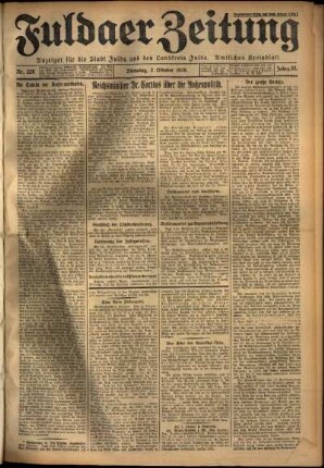 Ausgabe vom Dienstag, den 02. Oktober 1928.