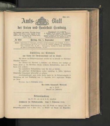 No. 219, 8. September 1916