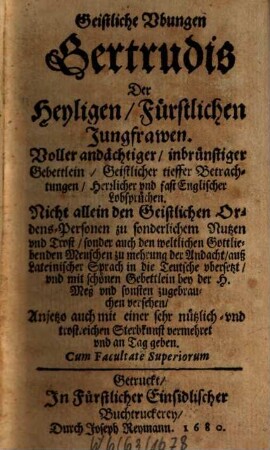 Geistliche Übungen