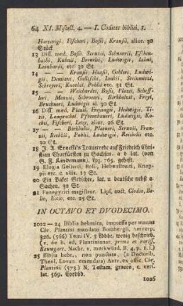 In Octavo et Duodecimo