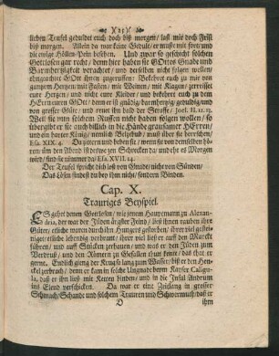 Cap. X. Trauriges Beyspiel