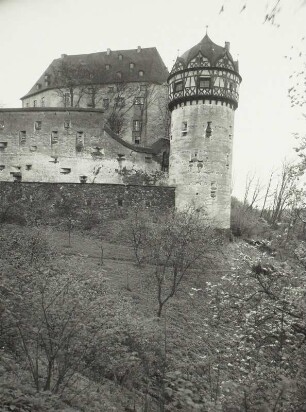 Burgk, Schloss : Burgk. Schloß. Ansicht von Norden mit Hungerturm