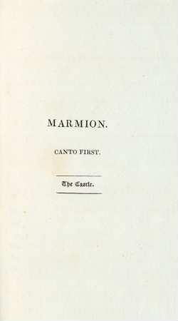 Marmion. Canto First. The Castle
