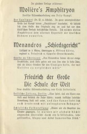 Im gleichen Verlage erschienen: ...