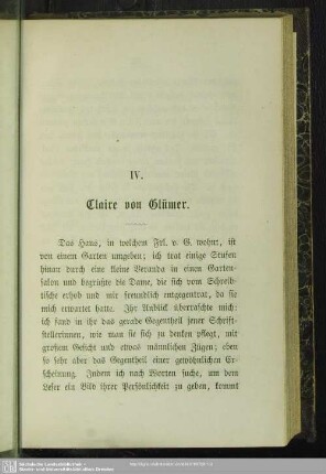 IV. Claire von Glümer