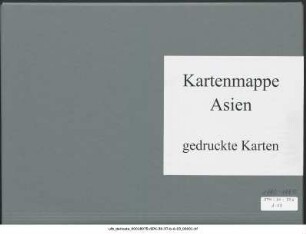 Vorderindien, Geological Survey of India : 1880-1885 : Kartensammlung
