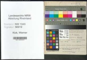 Entnazifizierung Werner Kick , geb. 29.09.1909 (Anwalt)