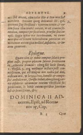 Dominica II. Adventus ...
