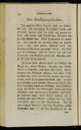 Von Danksagungsschreiben.