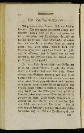 Von Danksagungsschreiben.