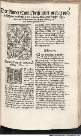 Christenliche Außlegung der Euangelien : von der zeit, durch das gantz Jar, nach gemainem verstand der Kirchen vnnd heiligen Vätter von der selbigen angenommen, 2. Christliche predig und außlegung der Evangelien ... von dem heiligen Ostertag biß ins Advent ...