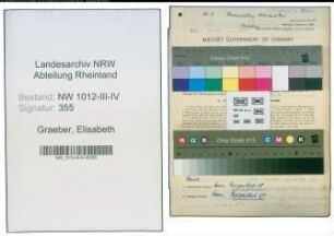 Entnazifizierung Elisabeth Graeber , geb. 25.04.1889 (Lehrerin)