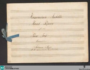2 Keyboard pieces - Don Mus.Ms. 2598 : pf