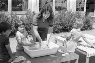 Bereitstellung von 50 Arbeitsplätzen in Kindergärten und Altersheimen im Rahmen von Arbeitsbeschaffungsmaßnahmen ABM des Evangelischen Gemeindedienstes