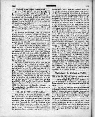 Wunsch für Schrebers Säugthiere