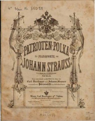 Patrioten-Polka : für Pianoforte ; 274s Werk