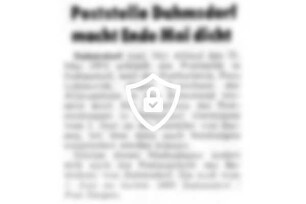 Poststelle Dahmsdorf macht Ende [Name maskiert]