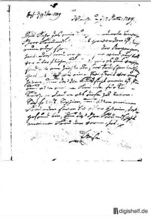 11: Brief von Elise von der Recke an Johann Wilhelm Ludwig Gleim