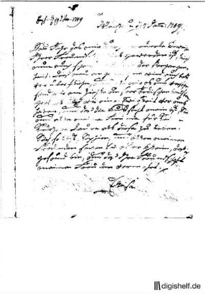 11: Brief von Elise von der Recke an Johann Wilhelm Ludwig Gleim