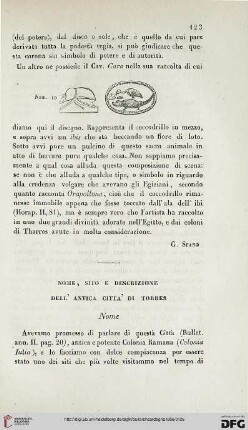 Nome, sito e descrizione dell'antica città di Torres, [1]