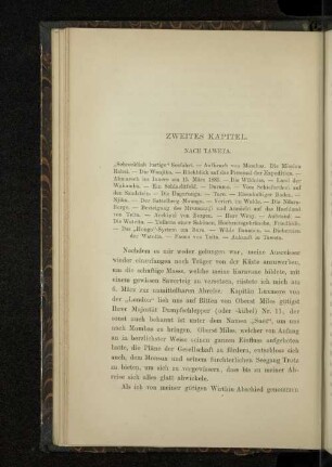 Zweites Kapitel. Nach Taweta.
