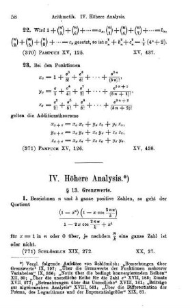 IV. Höhere Analysis.