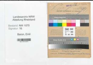Entnazifizierung Emil Baron , geb. 19.06.1893 (Obersteuerinspektor)