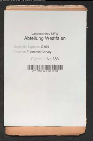 Lehnrechtliches Gutachten über die Lehngüter der von Hake vom Kloster Iburg