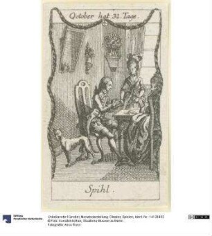 Monatsdarstellung: Oktober, Spielen