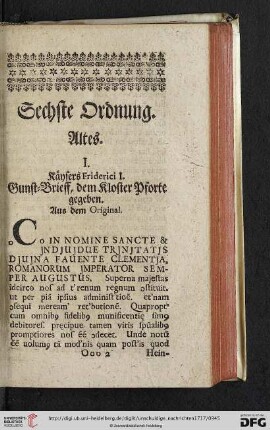 Sechste Ordnung
