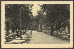 Ansichtskarte Biergarten „Zum Schultheiss“, Hasenheide